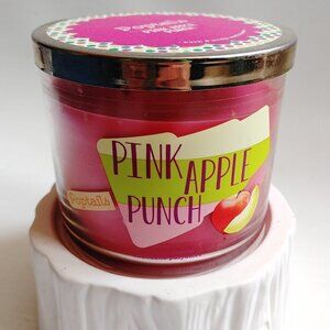 Bath and Body Works Poptails PINK APPLE PUNCH Three Wick Candle